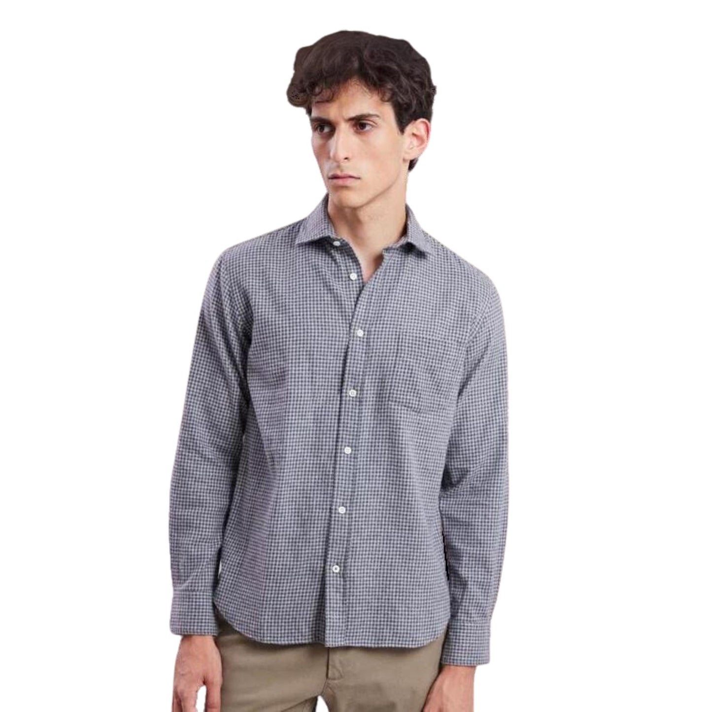 HARTFORD - Paul Plaid Flannel Woven Shirt