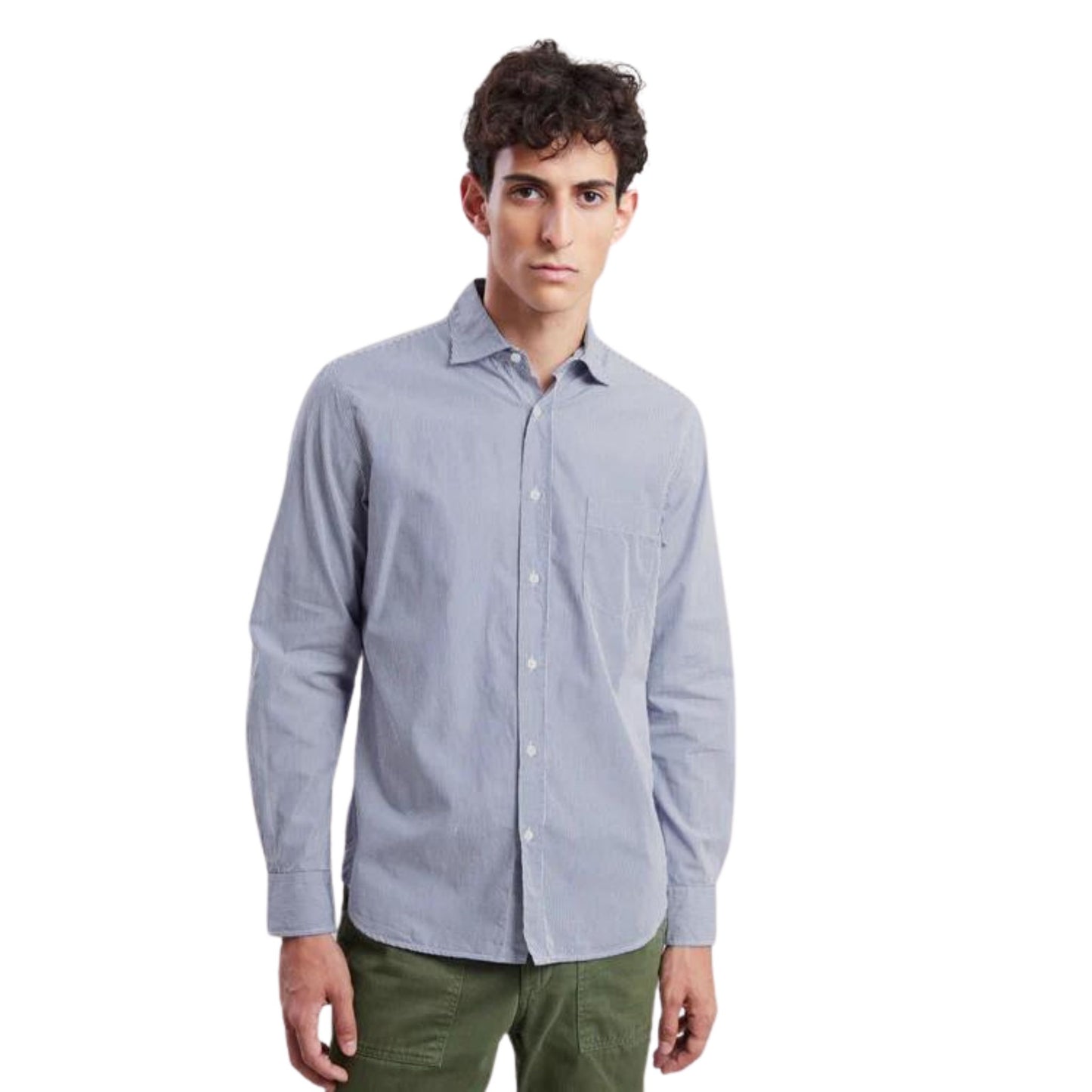 HARTFORD - Paul Striped Woven Shirt