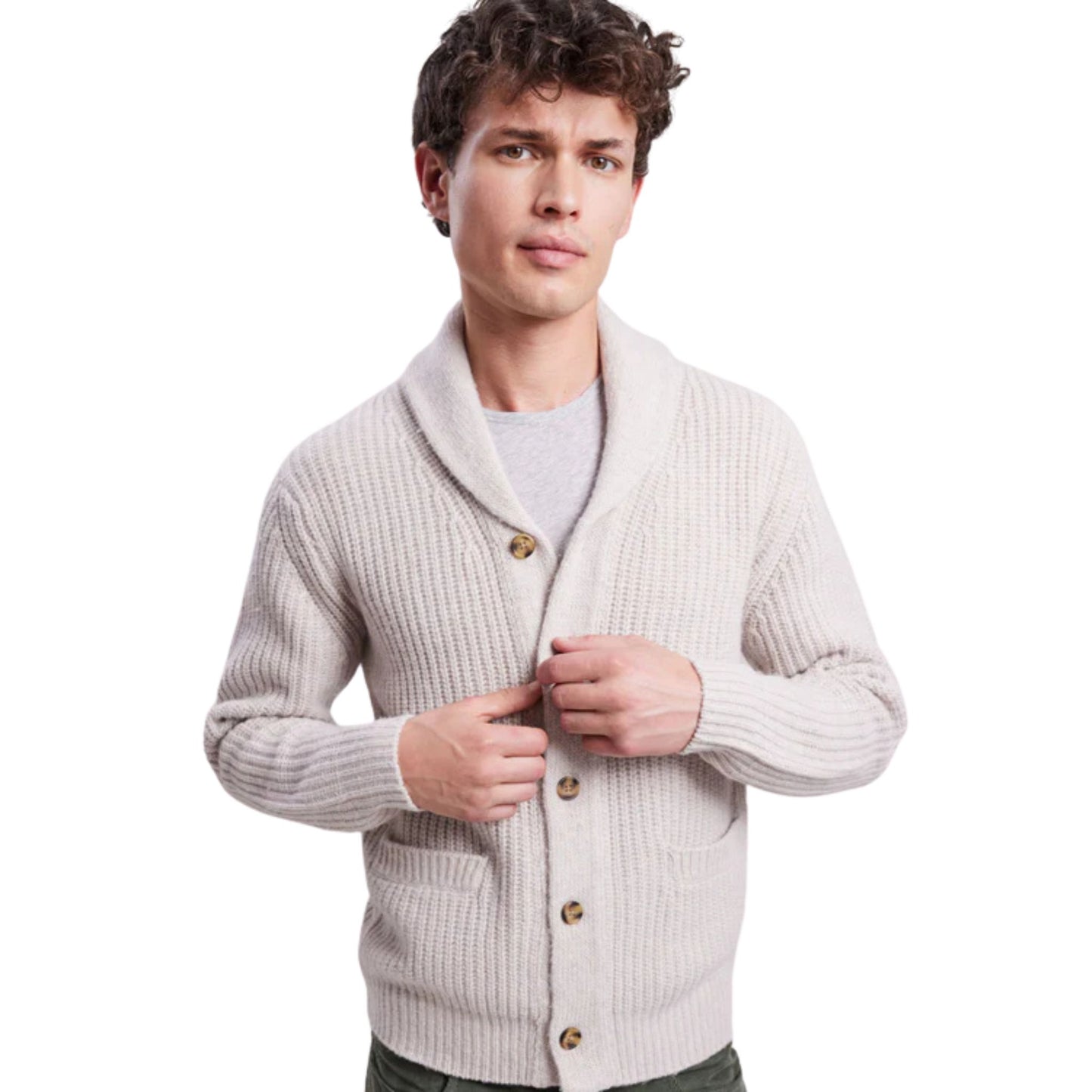 HARTFORD - Rib Shawl Cardigan