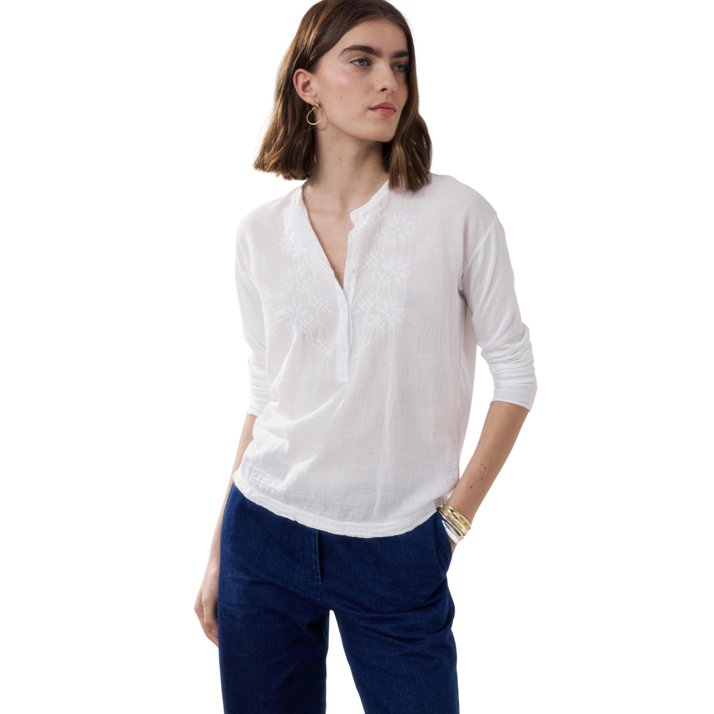 HARTFORD - W' L\S Tuanne Knitted T-Shirt