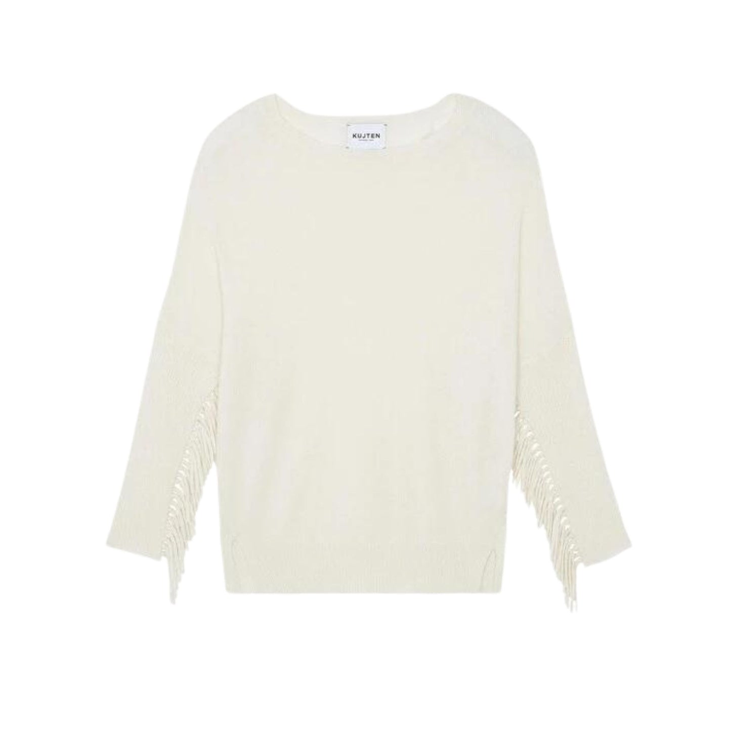 KUJTEN - W' Ayade Fringed Sleeves Sweater