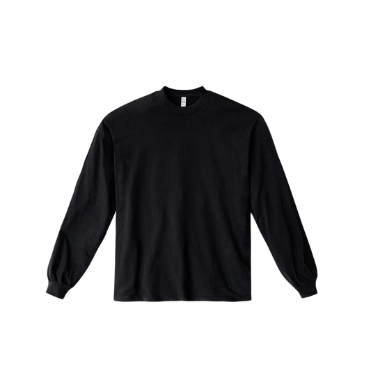 LOS ANGELES APPAREL - 6.5oz Long Sleeve Garment Dye Crew Neck T-Shirt