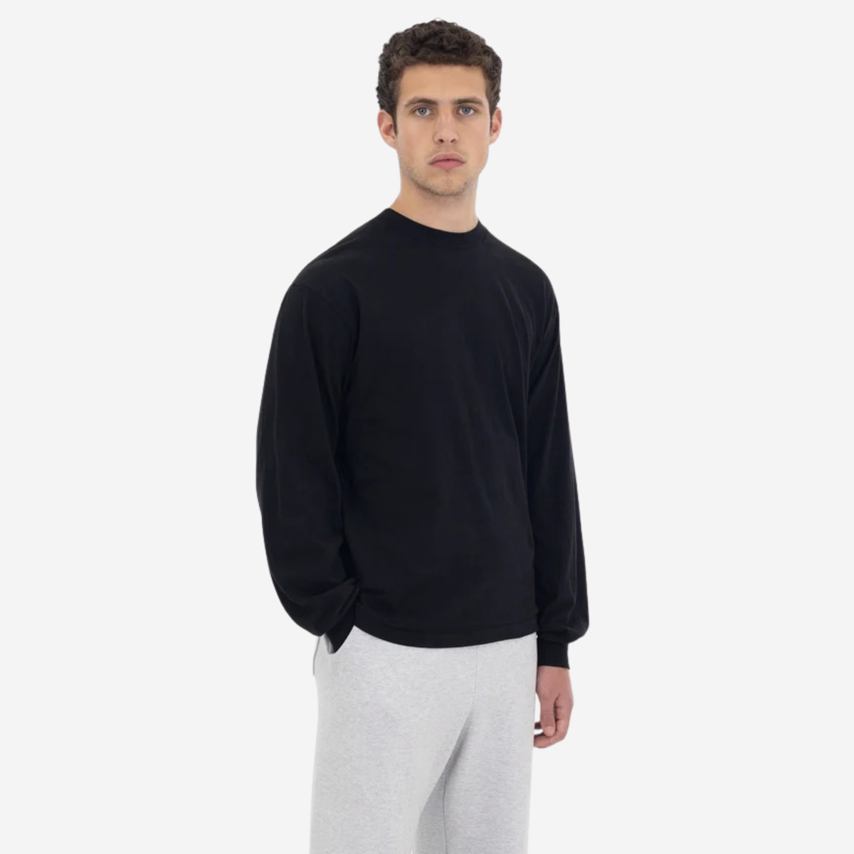 LOS ANGELES APPAREL - L\S 6.5oz Garment Dye Crew Neck T-Shirt