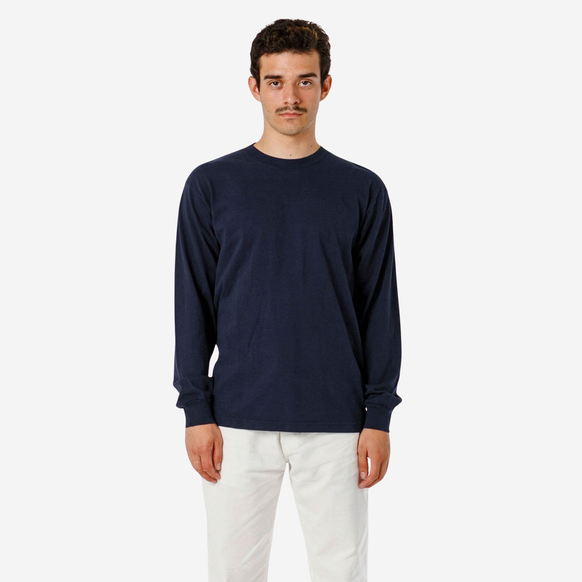 LOS ANGELES APPAREL - L\S 6.5oz Garment Dye Crew Neck T-Shirt