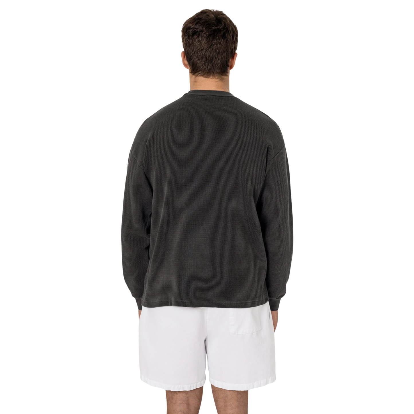 LOS ANGELES APPAREL - Long Sleeve Heavy Thermal Crew Neck