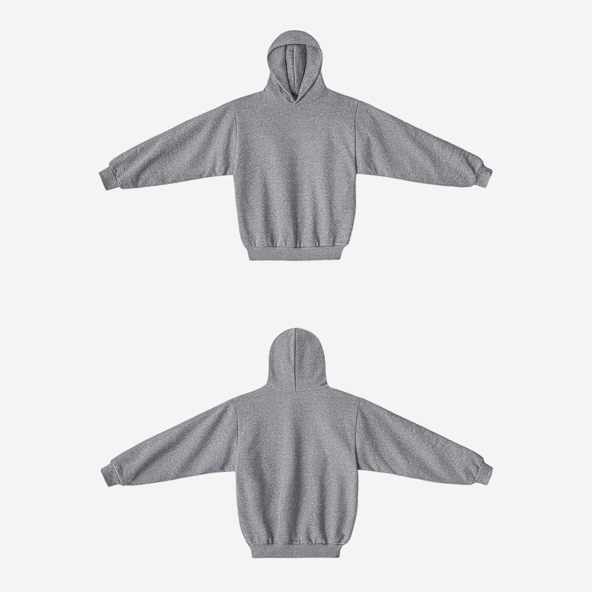 LOS ANGELES APPAREL - 12oz Tri Blend Fleece Hooded Pullover