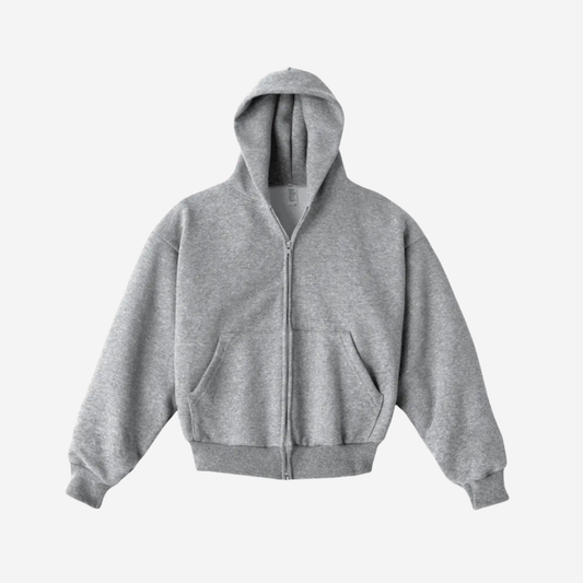 LOS ANGELES APPAREL - 12oz Tri Blend Gabardine Zip Hoodie