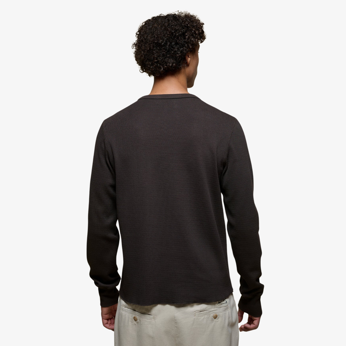 MERZ SCHWANEN - Diamond Pattern Cotton Thermal Long Sleeve