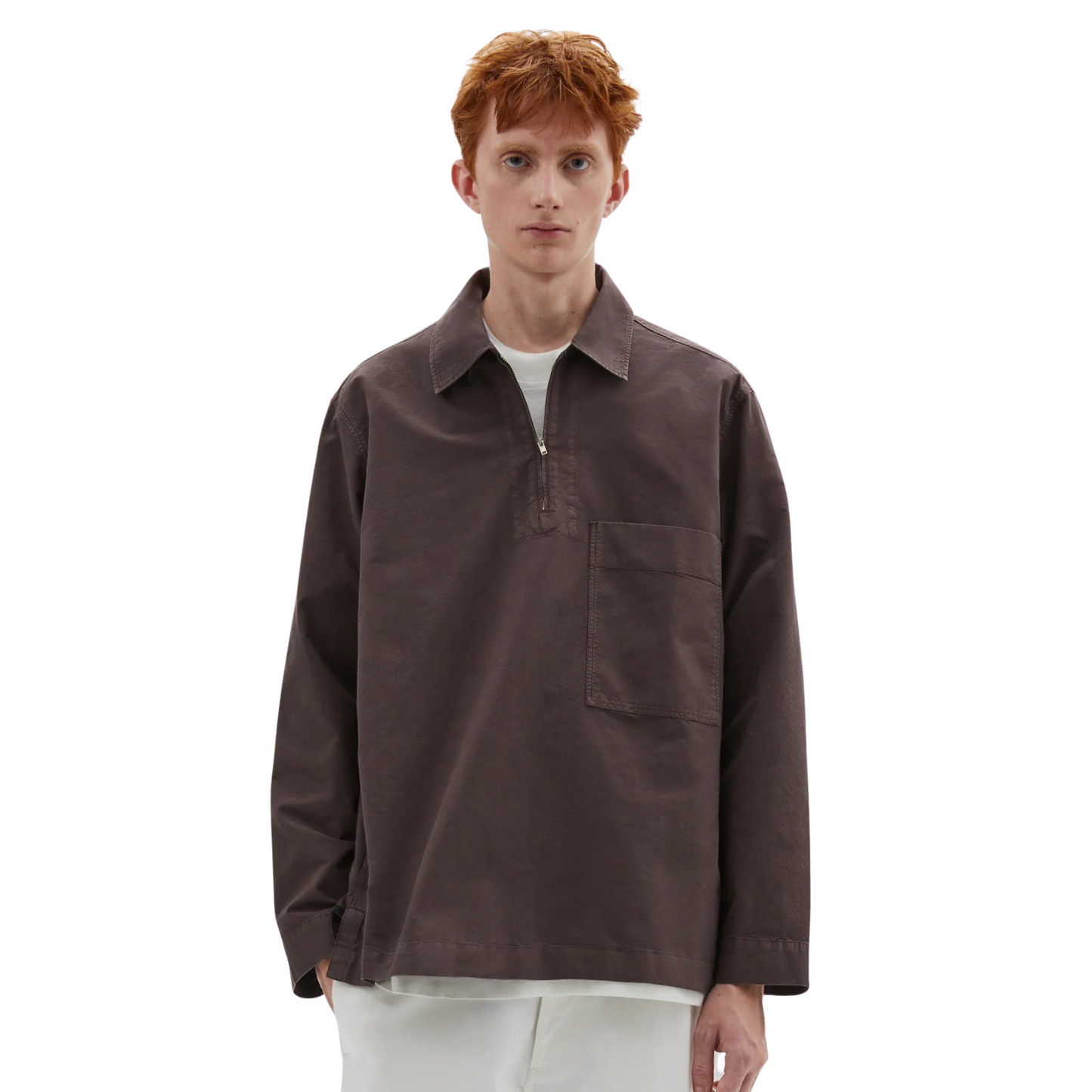MHL. - L/S Half Zip Pull On Shirt