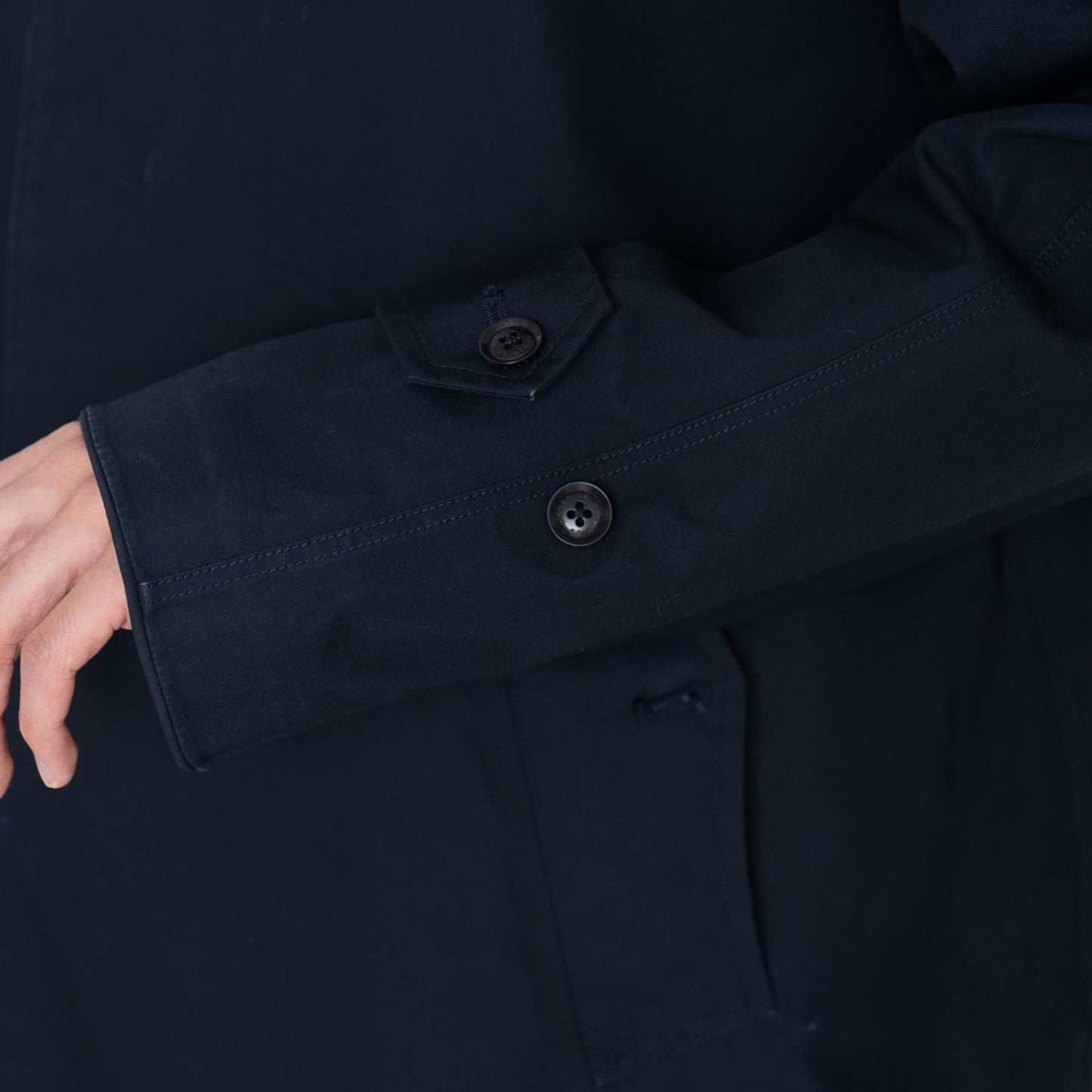 NANAMICA - GoreTex 2L Soutien Collar Coat Navy