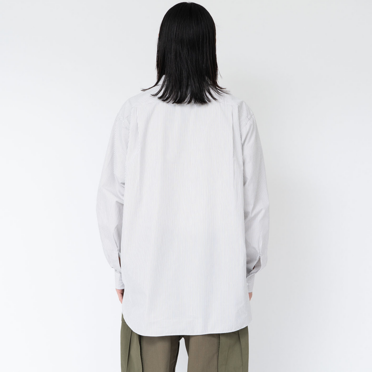 NANAMICA - Regular Collar Stripe Wind Shirt