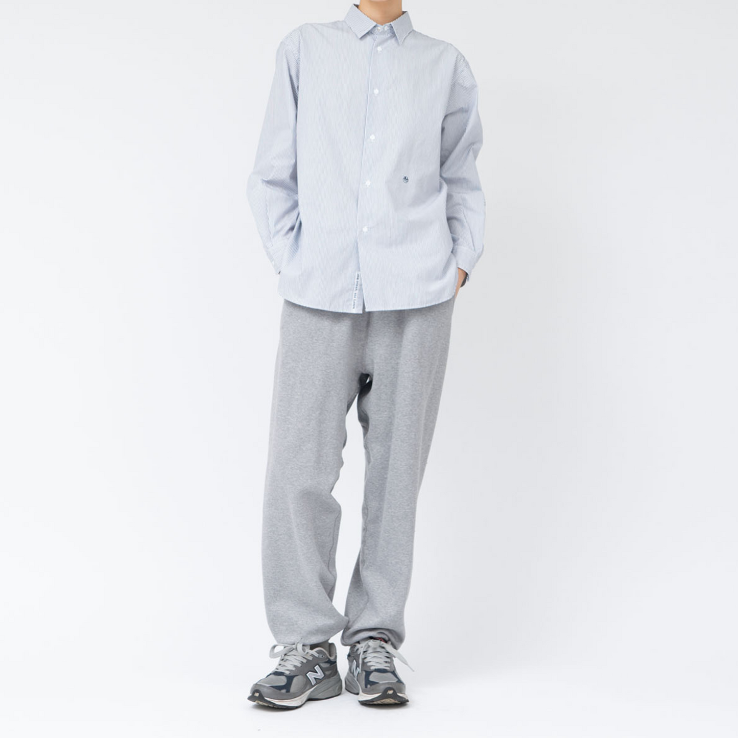 NANAMICA - Regular Collar Stripe Wind Shirt