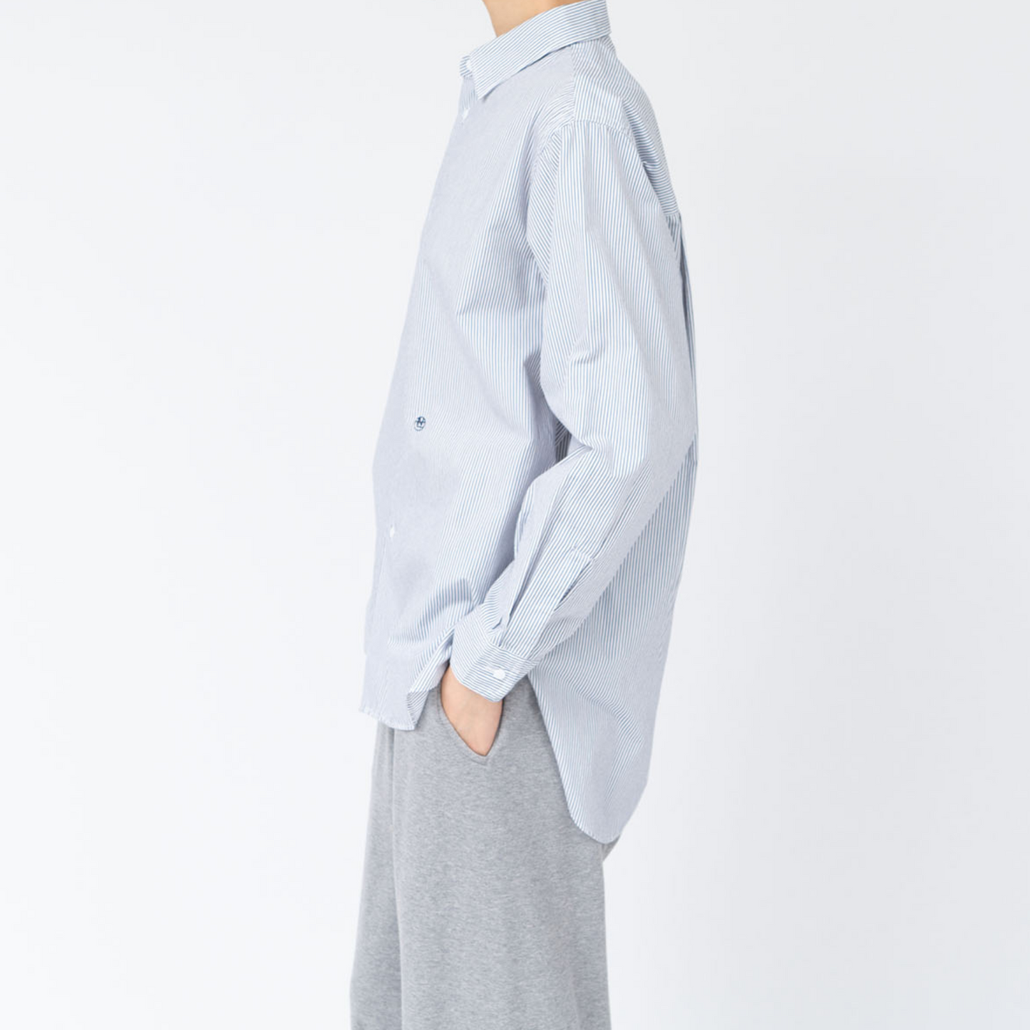 NANAMICA - Regular Collar Stripe Wind Shirt