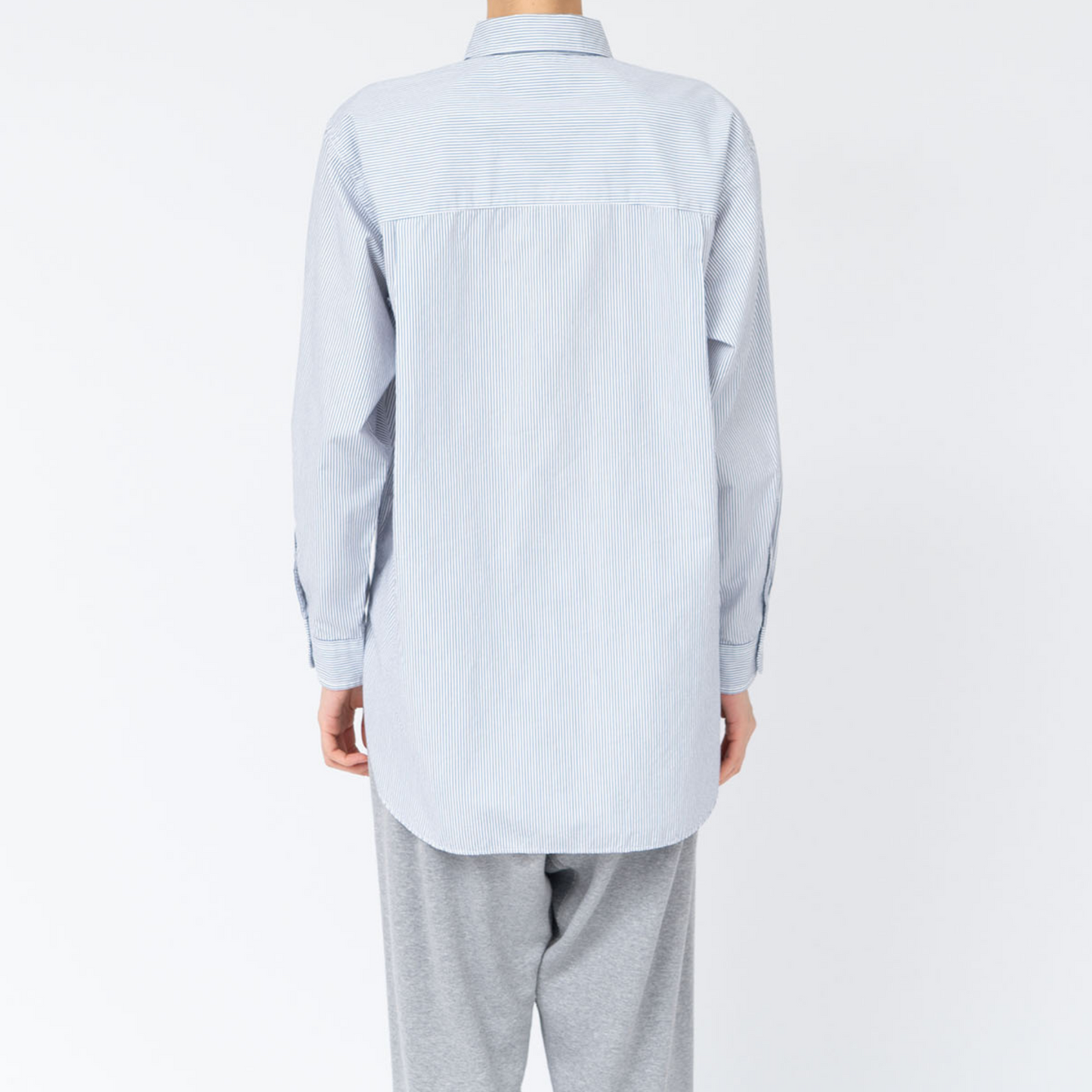 NANAMICA - Regular Collar Stripe Wind Shirt