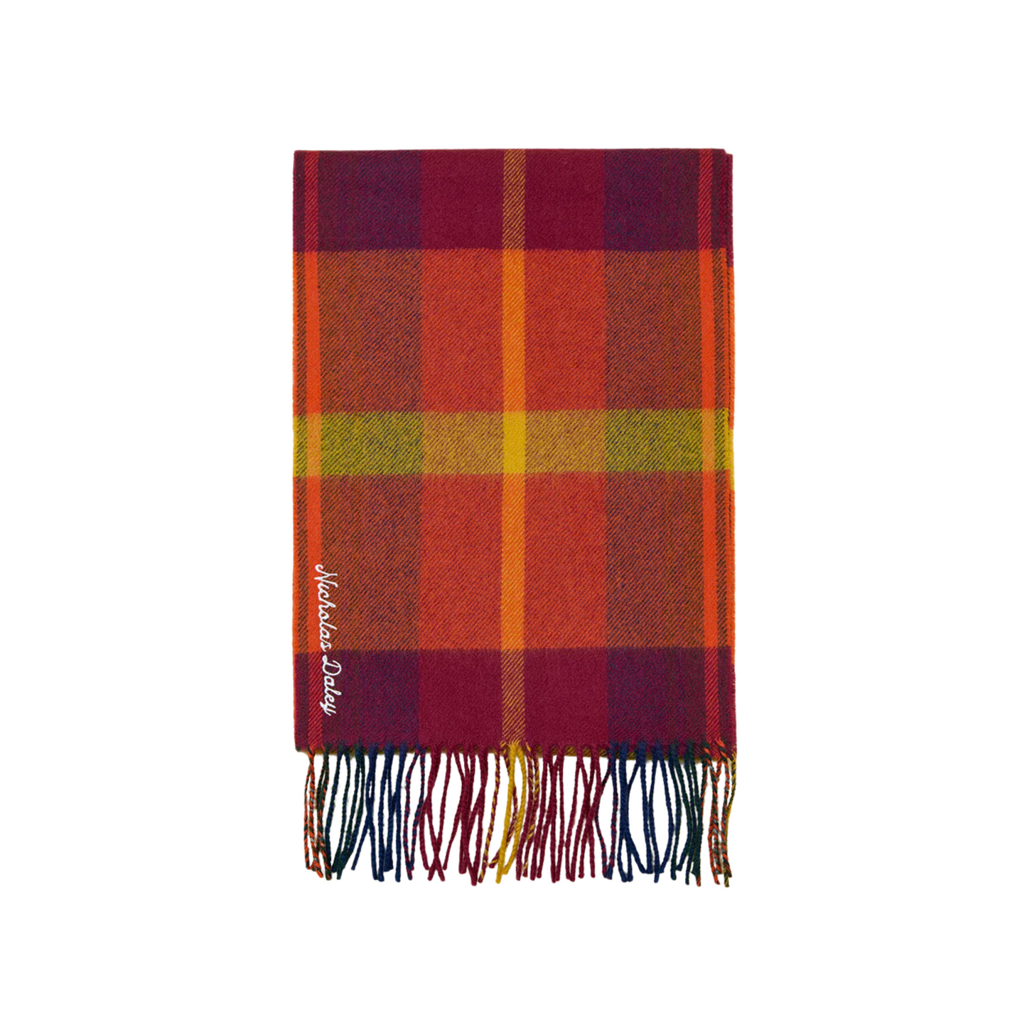 NICHOLAS DALEY - Tartan Lambswool Scarf