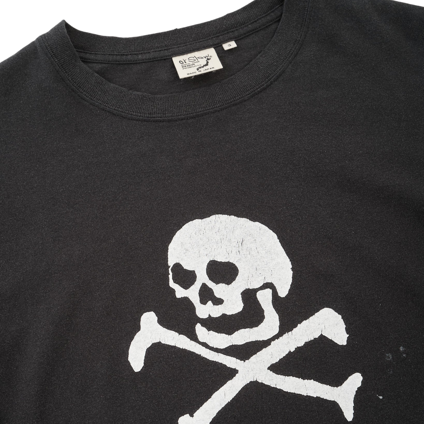 ORSLOW - Vintage Fade Skull Print T-Shirt