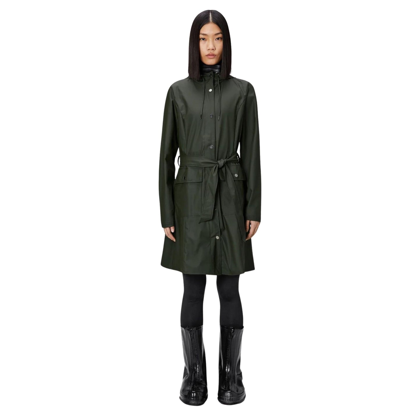 RAINS - W' Curve Long Jacket