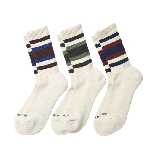 ROTOTO - 3 Pack Everyday Athletic Socks