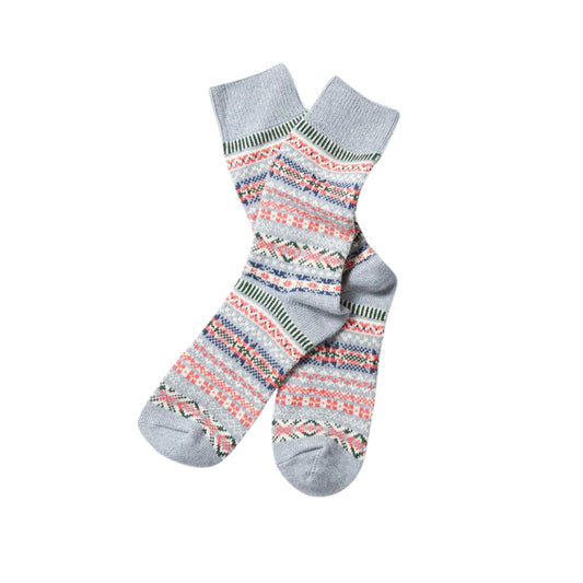 ROTOTO - Jacquard Crew Socks ''Fairisle''