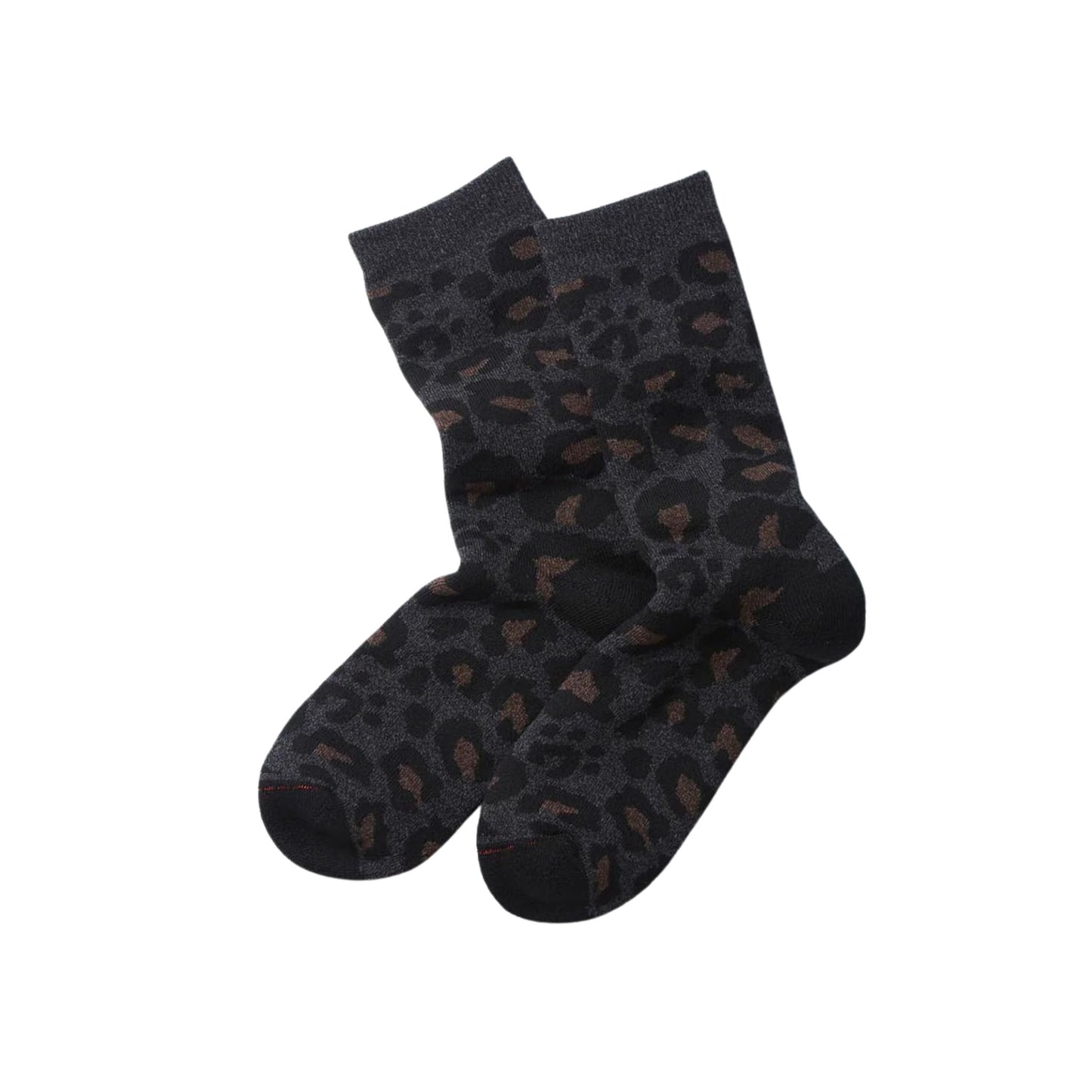ROTOTO - Pile Leopard Crew Socks