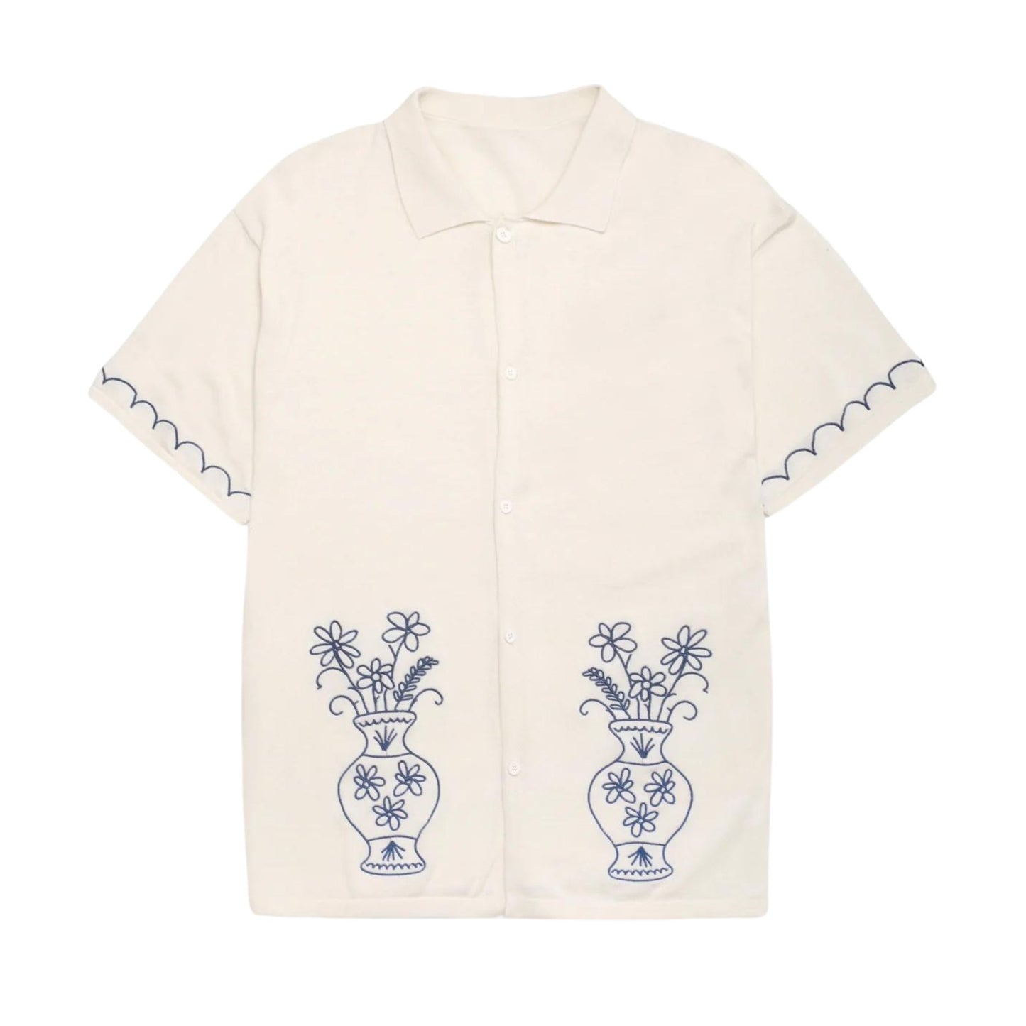 SERVICE WORKS - S/S Knitted Vase Shirt