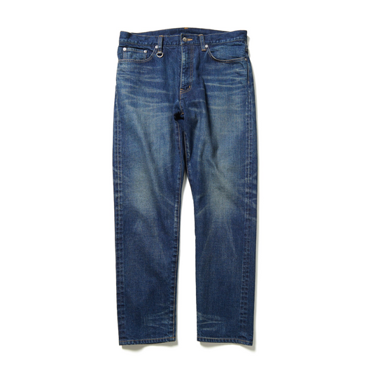 SOPHNET.- Damaged Stretch Denim Tapered pants