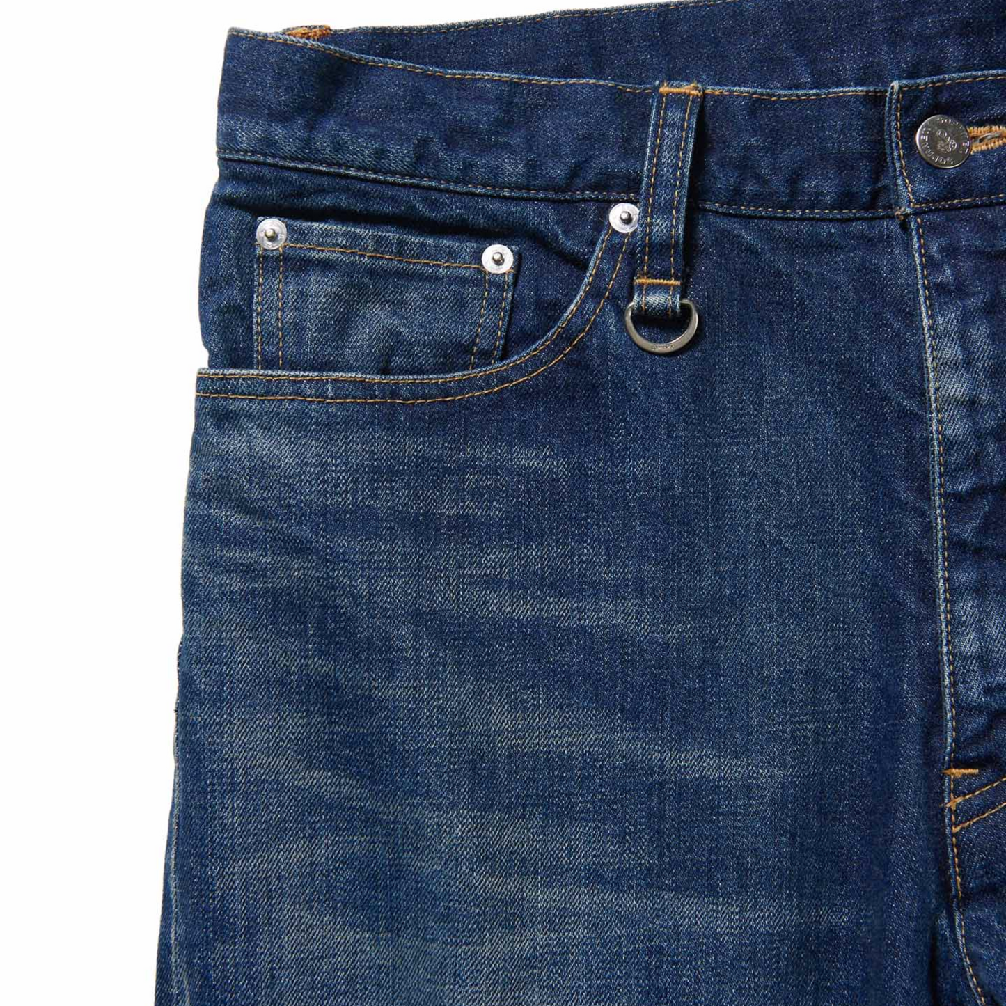 SOPHNET.- Damaged Stretch Denim Tapered pants