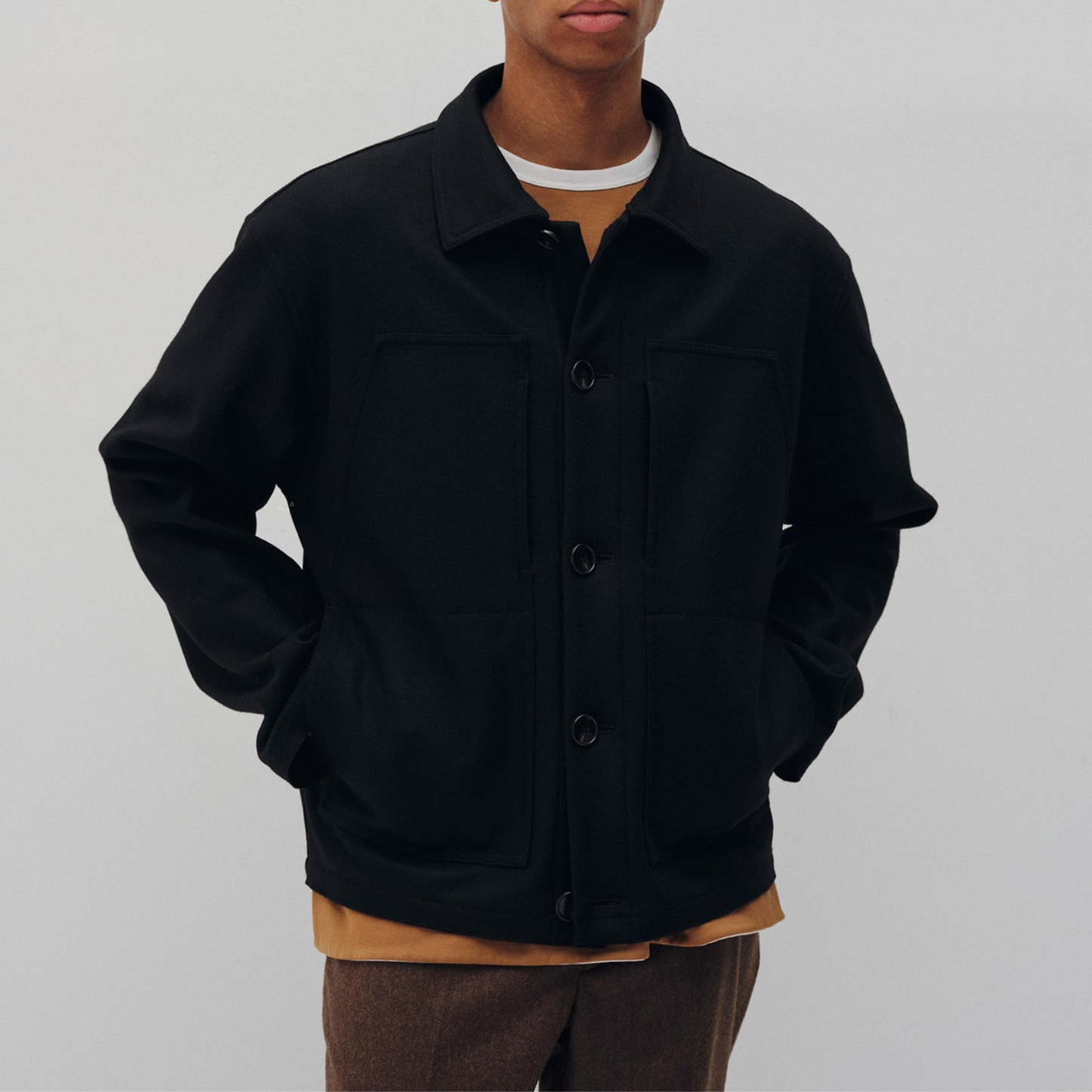 SOPHNET.- Hard Melton CPO Blouson Jacket