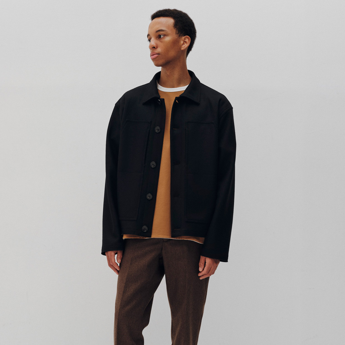 SOPHNET.- Hard Melton CPO Blouson Jacket