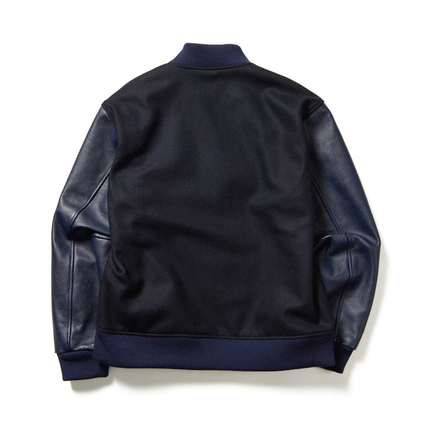 SOPHNET. - Leather Sleeve Varsity Jacket