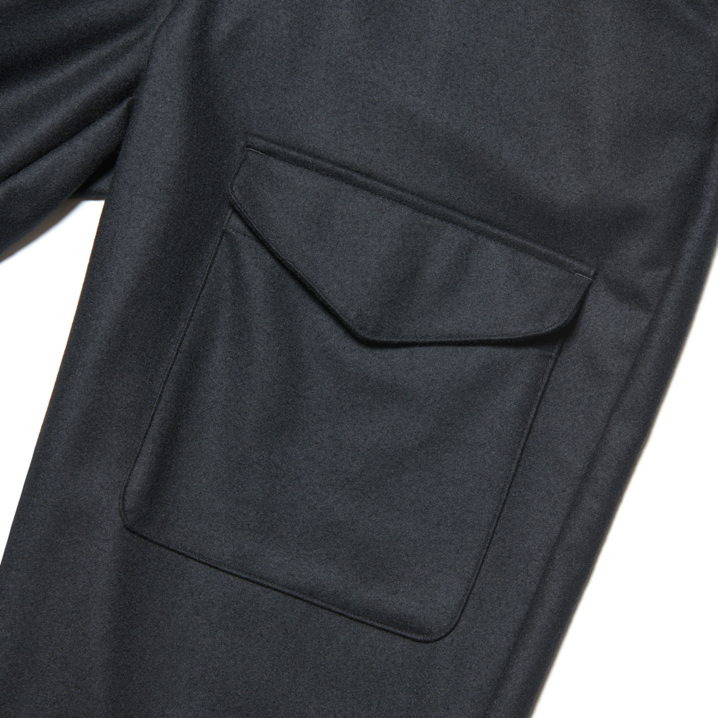 SOPHNET. - Light Melton Wool Royal Navy Pants