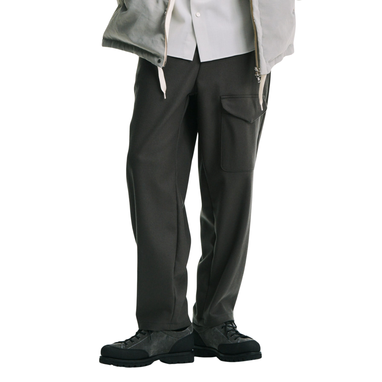 SOPHNET. - Light Melton Wool Royal Navy Pants