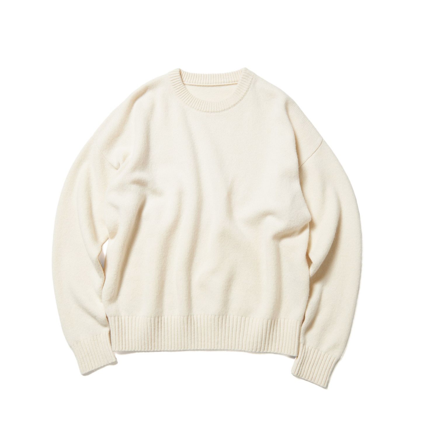 SOPHNET.- Wool Cashmere Oversized Crewneck Knit