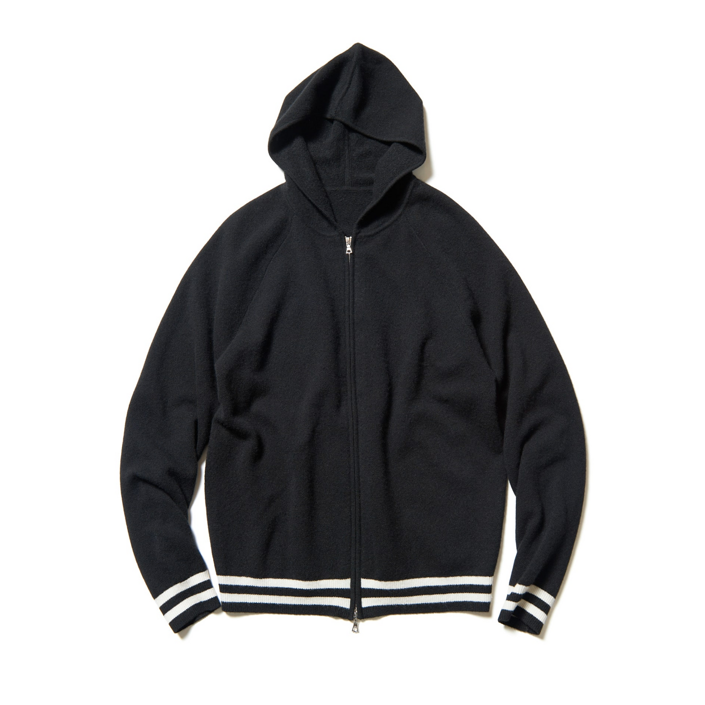 SOPHNET.- Wool Fleece Zip Up Hoodie