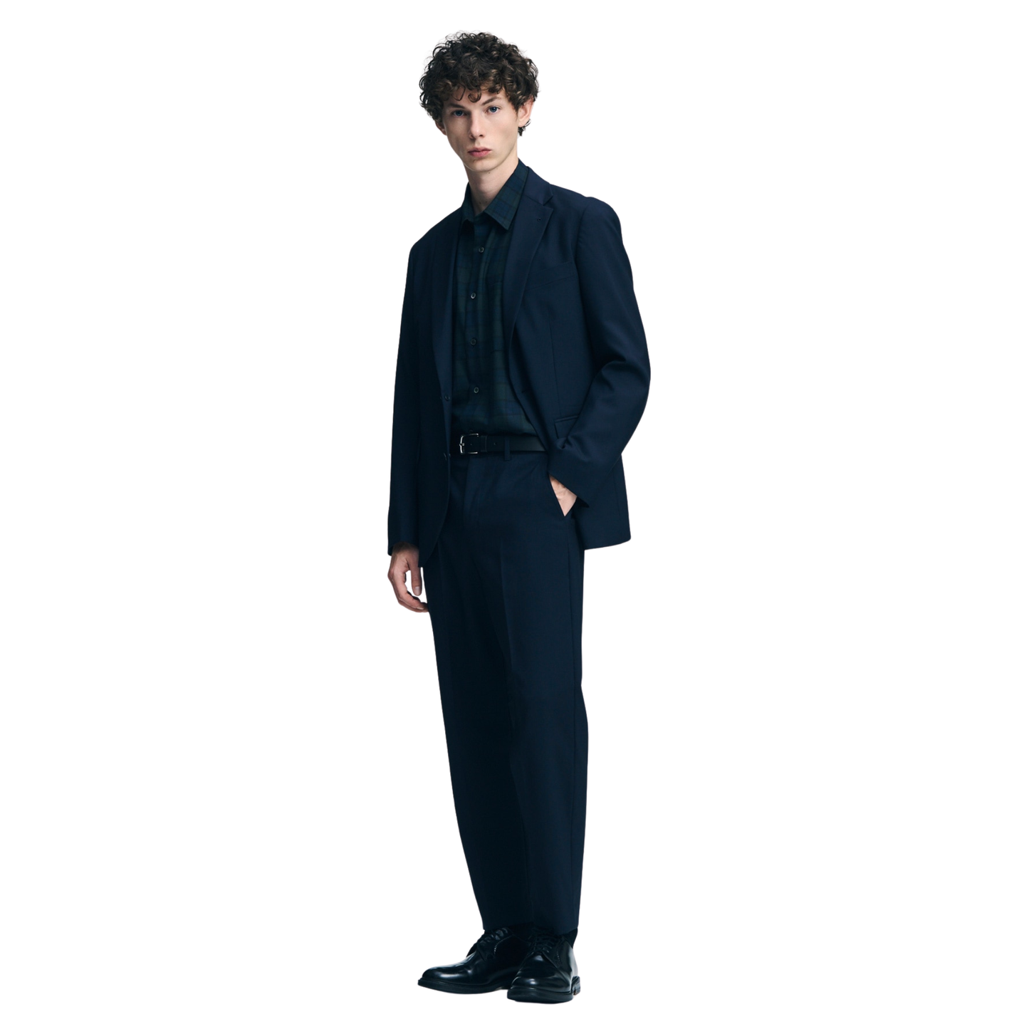 SOPHNET. - Wool Tropical Shirring Slim-Fit Slacks