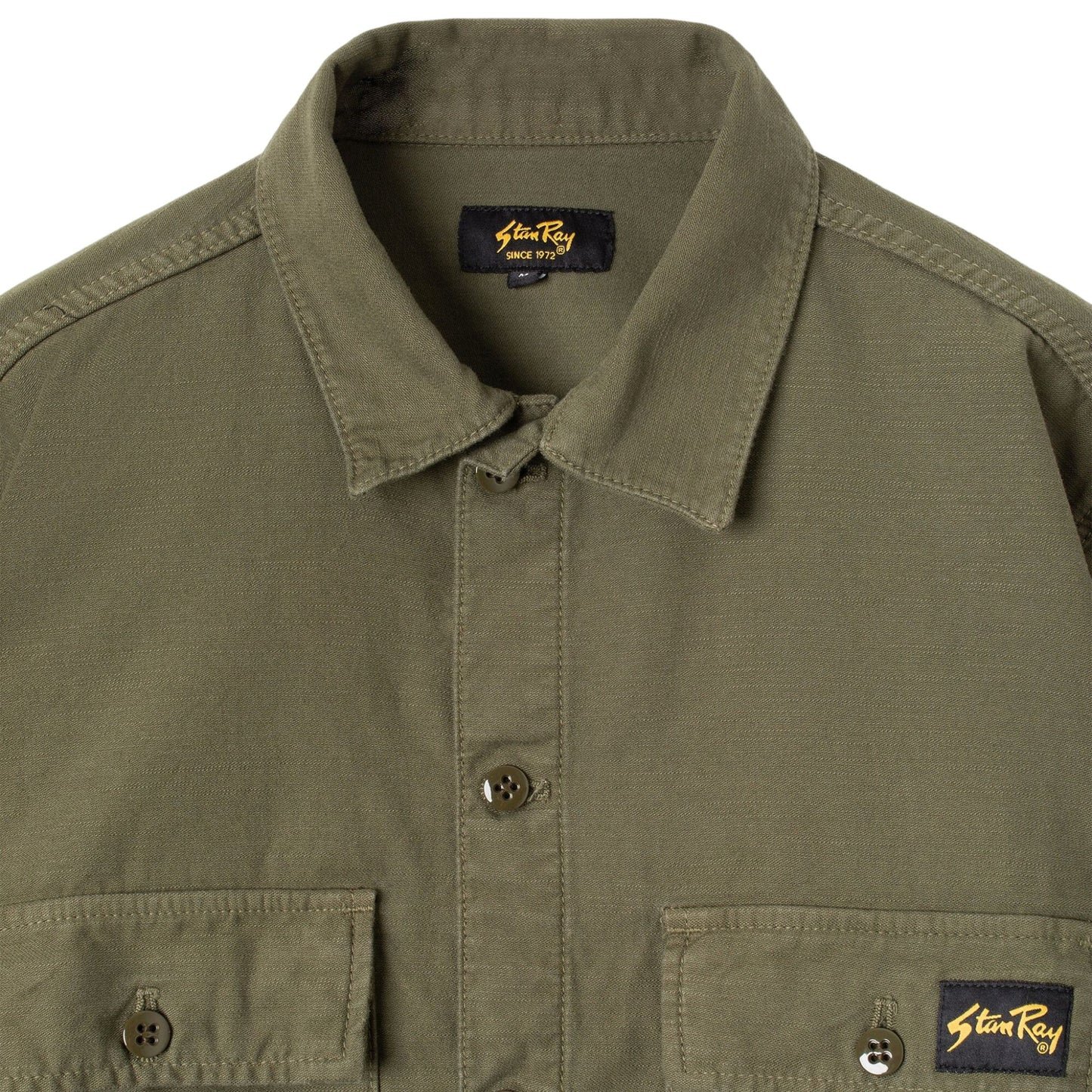 STAN RAY - Cpo Shirt Olive Sateen