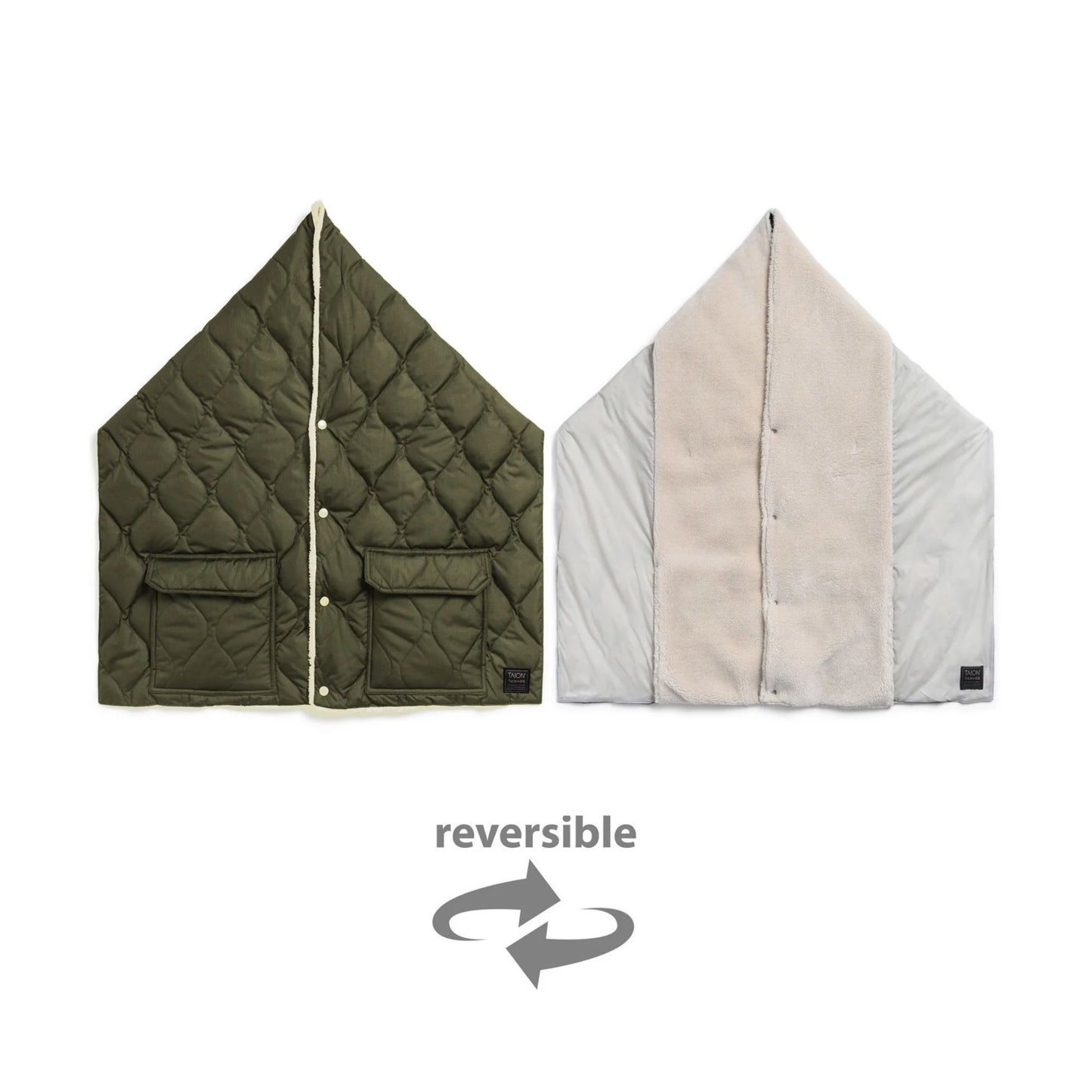 TAION - Military Reversible Down Stole