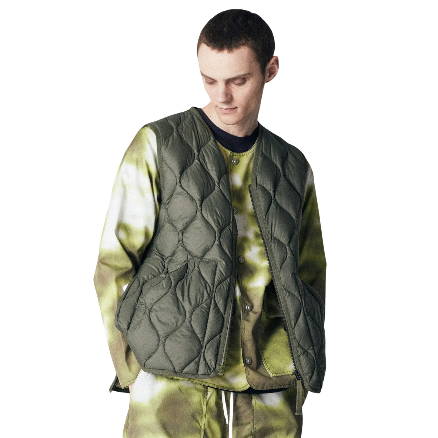 TAION - Military V Neck Soft Shell Zip Down Vest