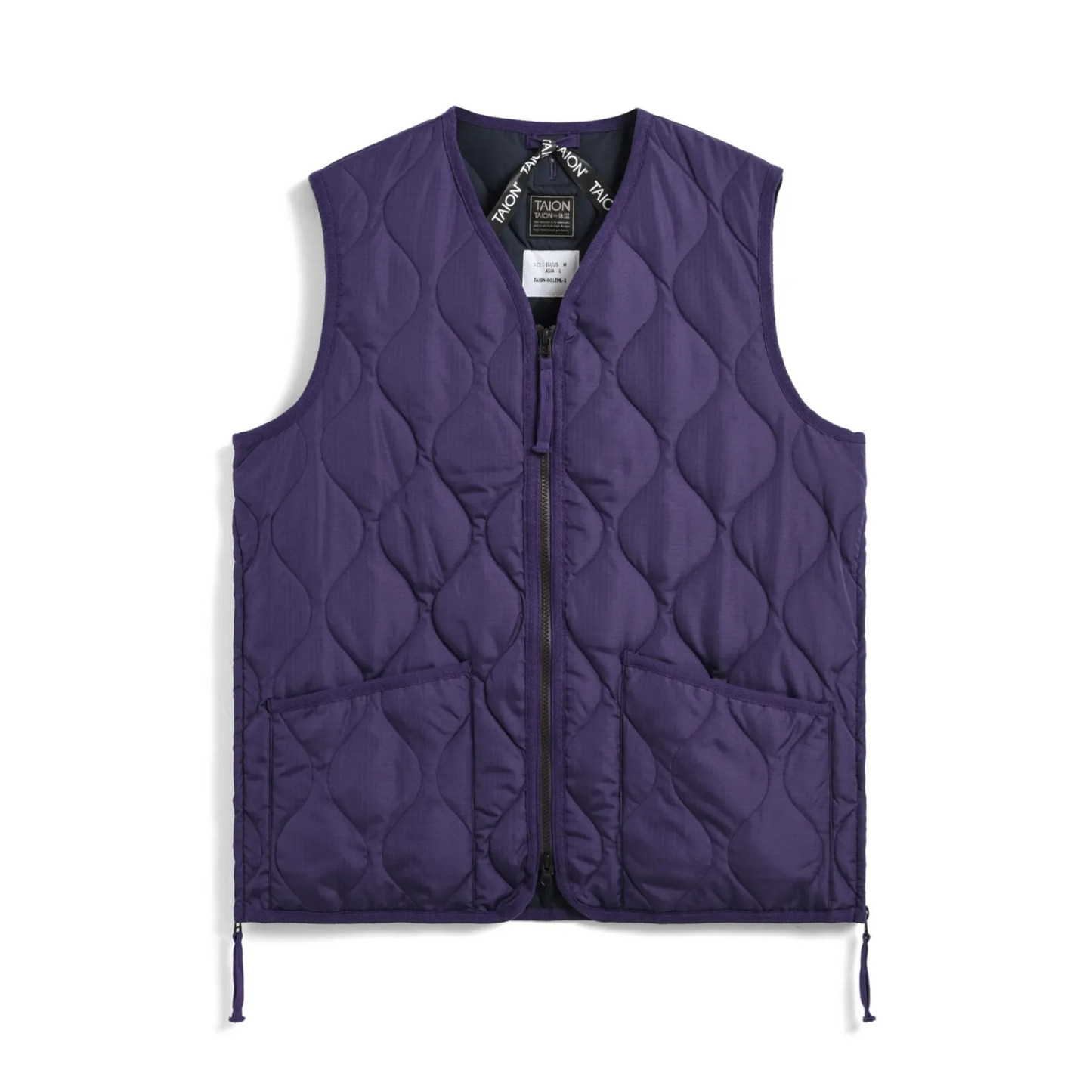 TAION - Military Zip V Neck Down Vest