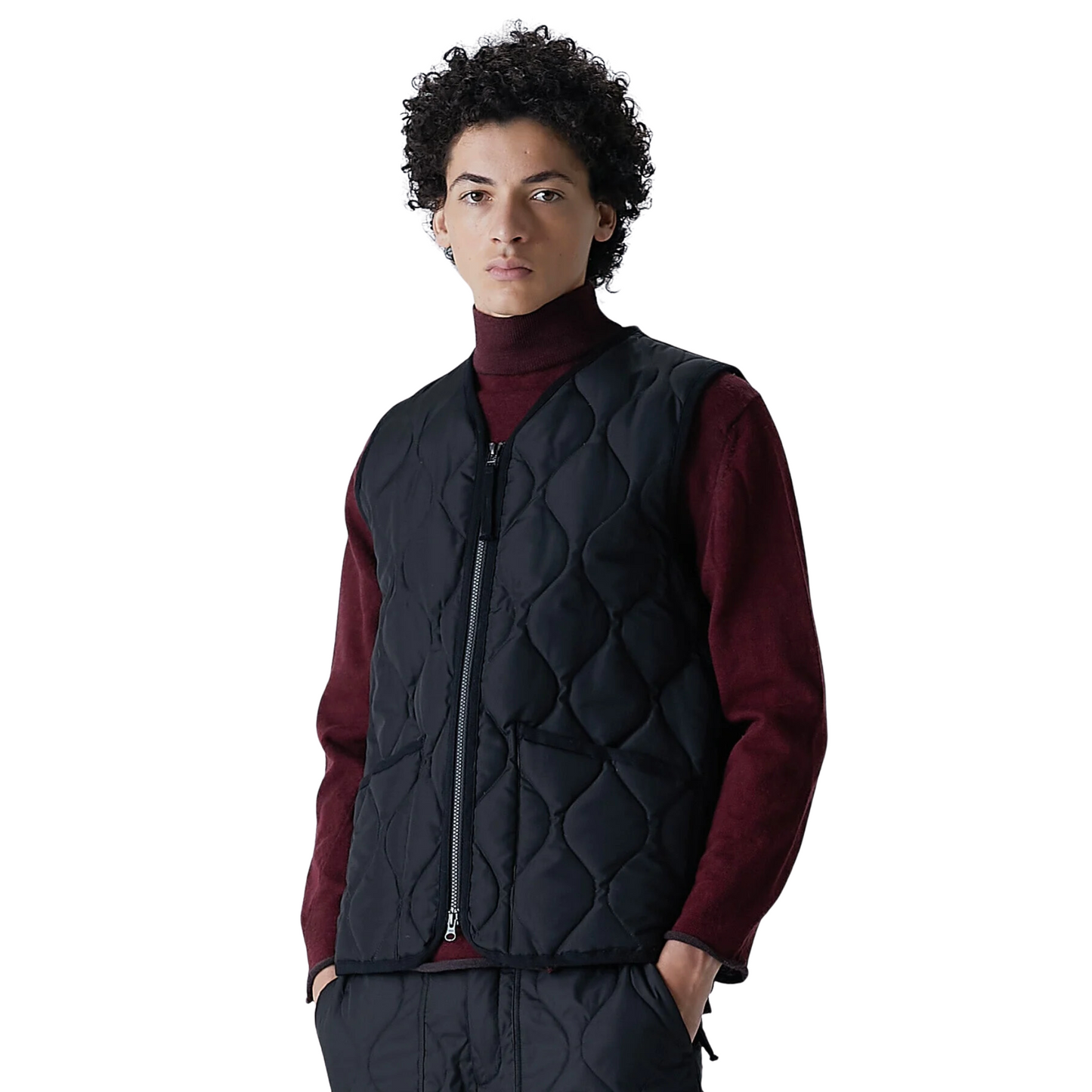 TAION - Military Zip V Neck Down Vest