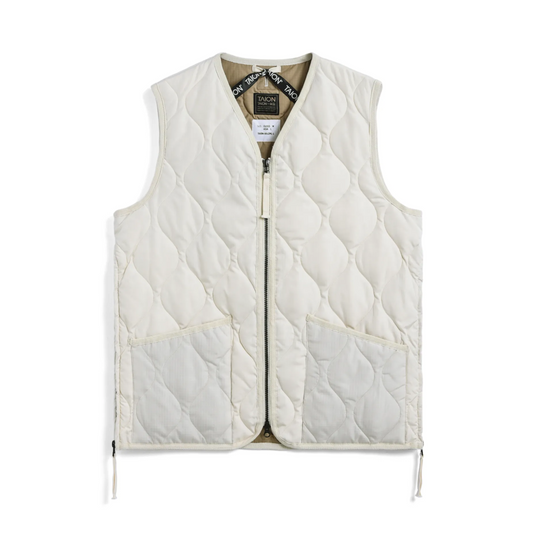 TAION - Military Zip V Neck Down Vest