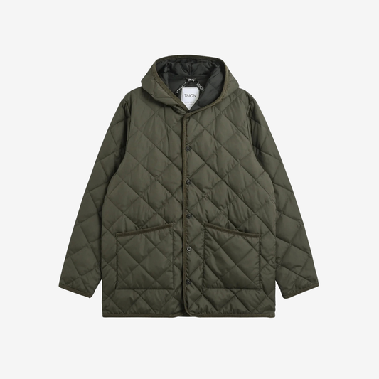 TAION - Piping Hood Down Cardigan