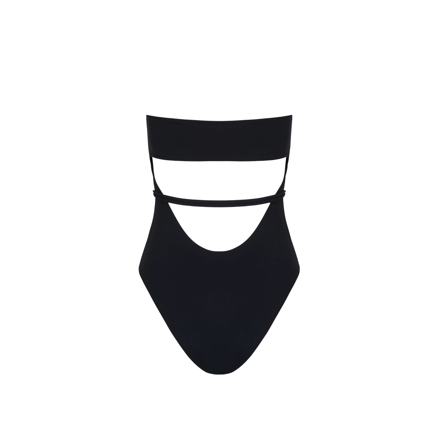 TROPIC OF C - Orb Strapless One Piece Black Soft Compression
