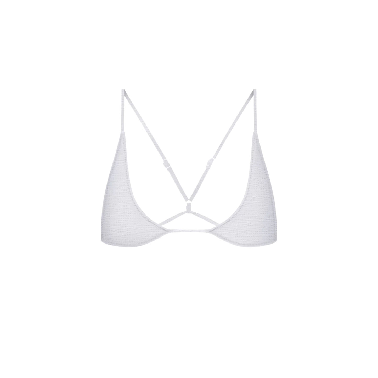 TROPIC OF C - Universo Bralette White Seersucker