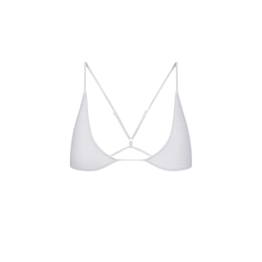 TROPIC OF C - Universo Bralette White Seersucker