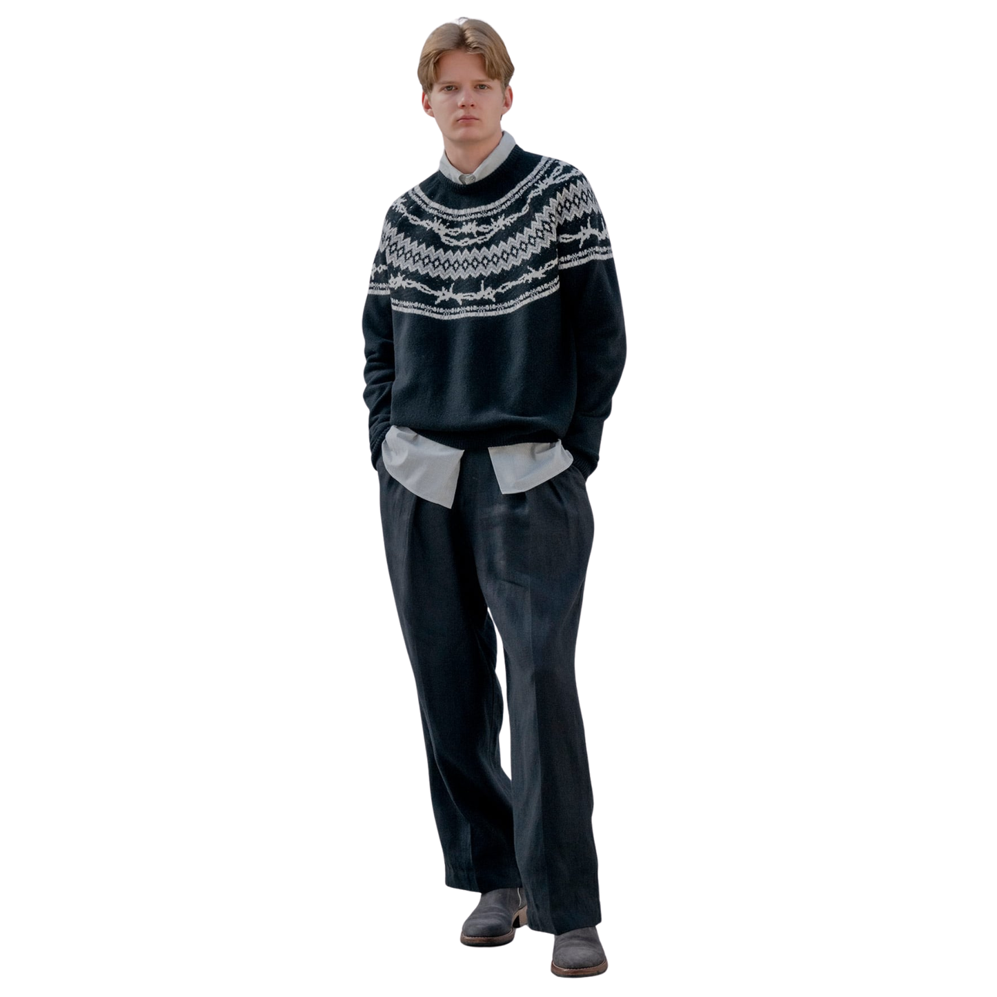 UNIFORM EXPERIMENT - Entangled Nordic Sweater