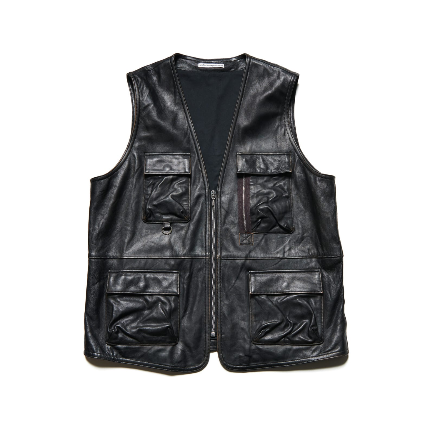UNIFORM EXPERIMENT - Leather 4Pocket Vest