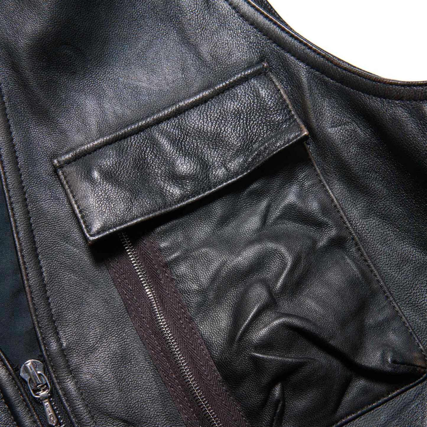 UNIFORM EXPERIMENT - Leather 4Pocket Vest