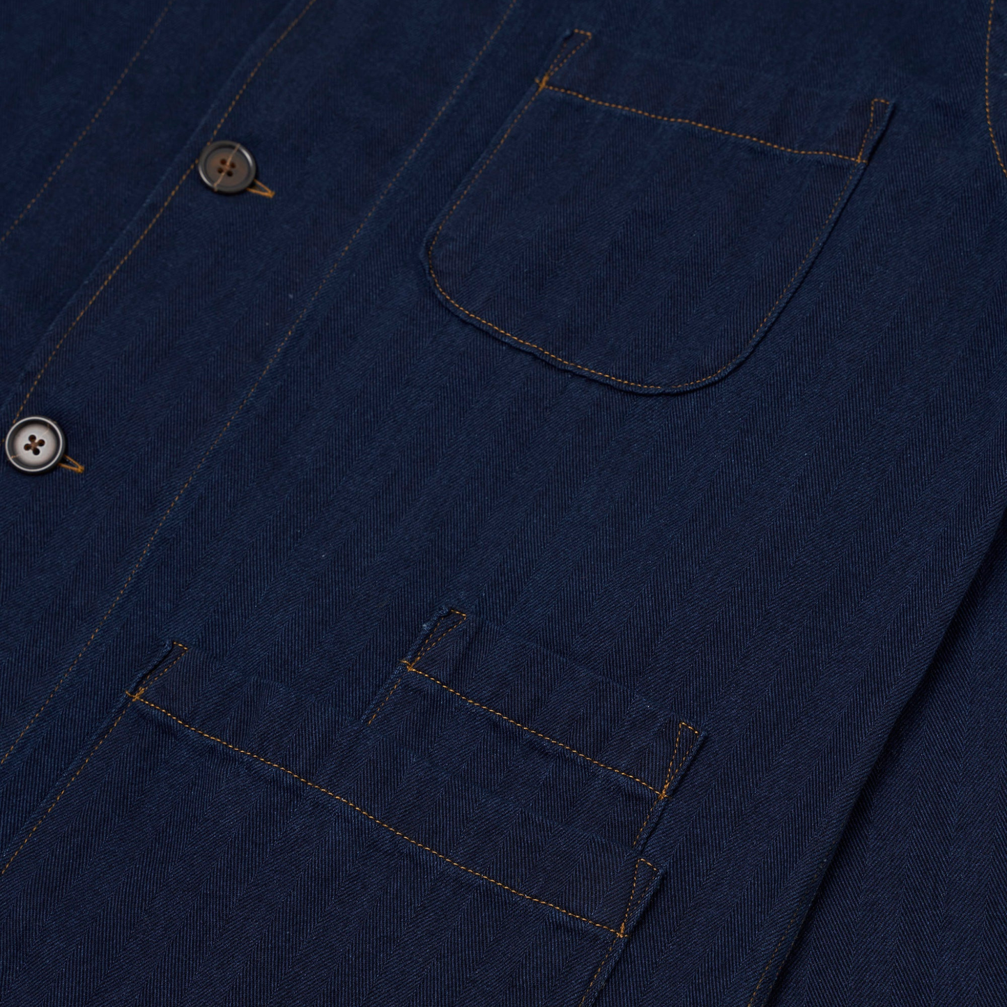 UNIVERSAL WORKS - Recycled Herringbone Bakers Overshirt