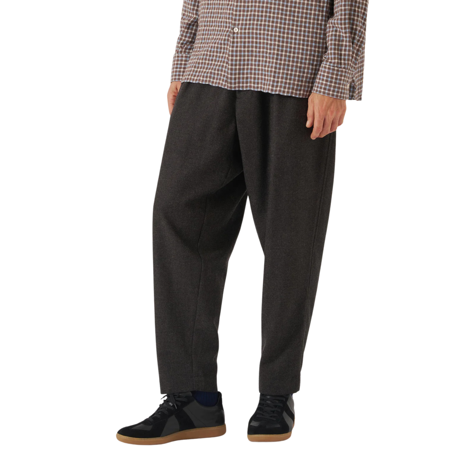 UNIVERSAL WORKS - Upcycled Italian Tweed Pleated Track Pant